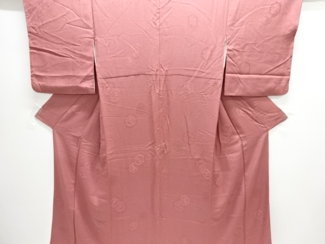 JAPANESE KIMONO / IROMUJI / WOVEN KIKKO WITH FLOWER